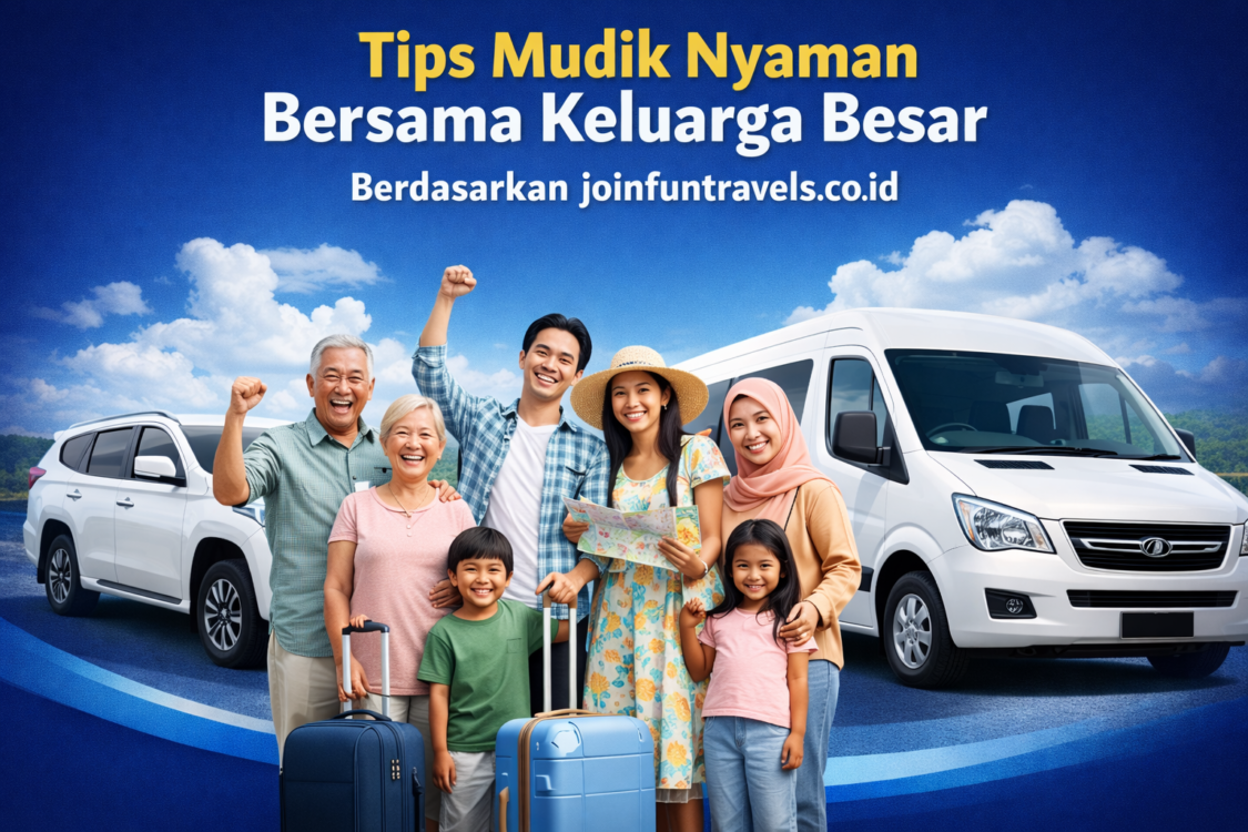 Tips Mudik Nyaman Bersama Keluarga Besar Berdasarkan joinfuntravels.co.id